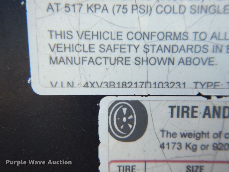 image for item DJ8085 2007 Apache utility trailer