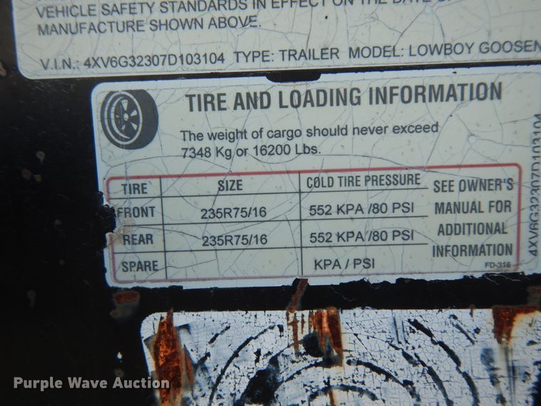 image for item DJ8089 2007 Apache equipment trailer