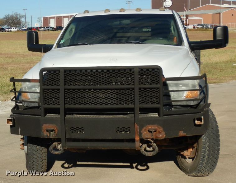 image for item DJ8094 2012 Dodge Ram 5500HD  Crew Cab flatbed truck