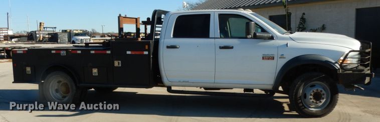 image for item DJ8094 2012 Dodge Ram 5500HD  Crew Cab flatbed truck