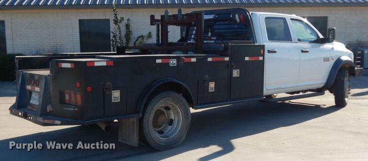 image for item DJ8094 2012 Dodge Ram 5500HD  Crew Cab flatbed truck