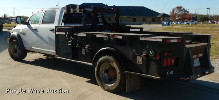 image for item DJ8094 2012 Dodge Ram 5500HD  Crew Cab flatbed truck