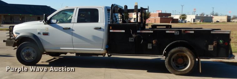 image for item DJ8094 2012 Dodge Ram 5500HD  Crew Cab flatbed truck