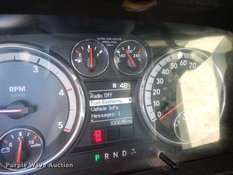 image for item DJ8094 2012 Dodge Ram 5500HD  Crew Cab flatbed truck