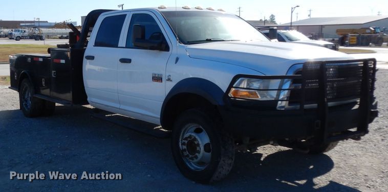 image for item DJ8098 2011 Dodge Ram 5500HD  Crew Cab flatbed truck