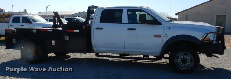 image for item DJ8098 2011 Dodge Ram 5500HD  Crew Cab flatbed truck