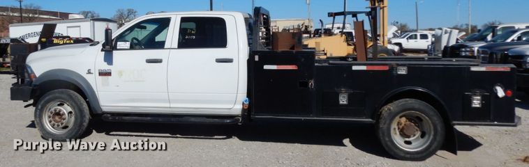 image for item DJ8098 2011 Dodge Ram 5500HD  Crew Cab flatbed truck