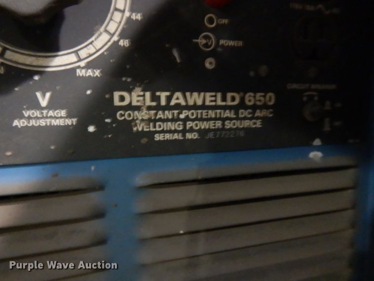 image for item DL2551 Miller Deltaweld 650 welder