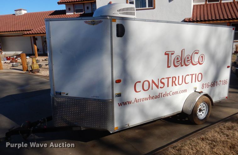 image for item DY9645 2014 H&H enclosed cargo trailer