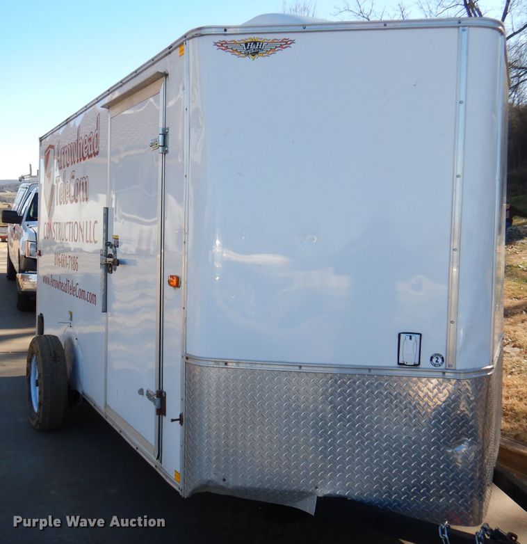 image for item DY9645 2014 H&H enclosed cargo trailer