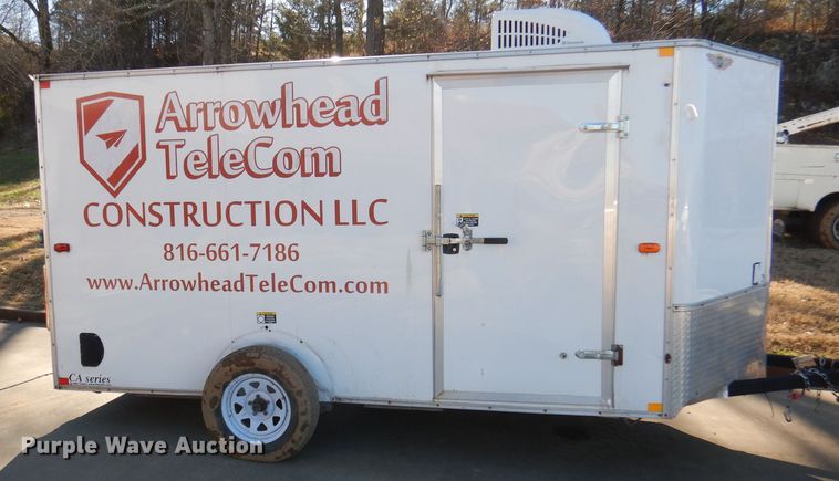 image for item DY9645 2014 H&H enclosed cargo trailer