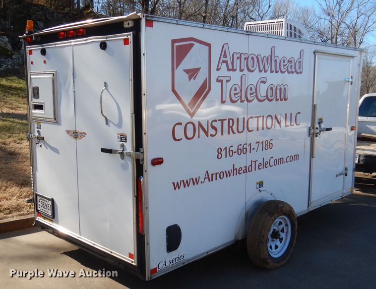 image for item DY9645 2014 H&H enclosed cargo trailer