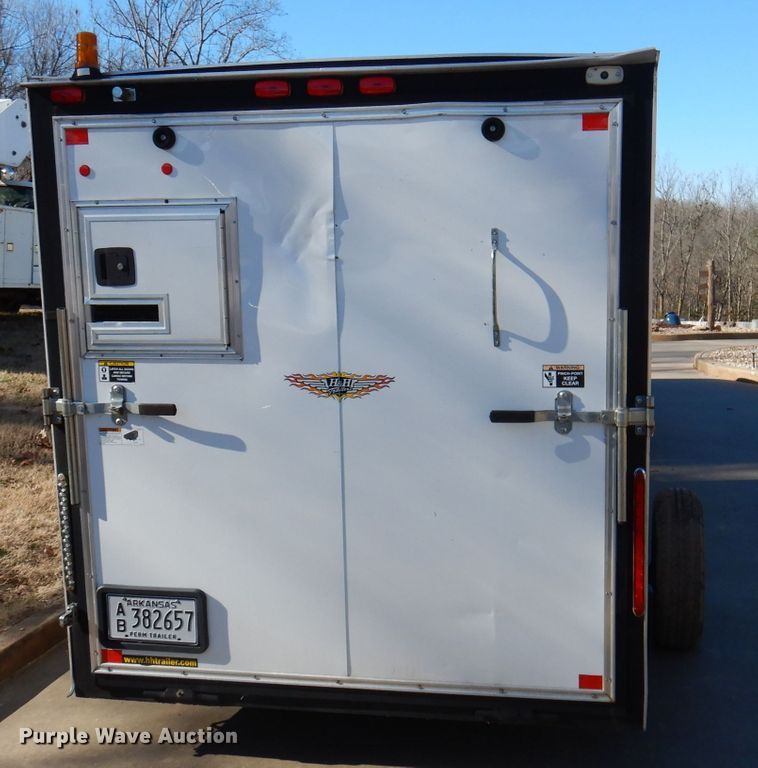 image for item DY9645 2014 H&H enclosed cargo trailer