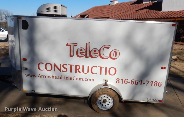 image for item DY9645 2014 H&H enclosed cargo trailer