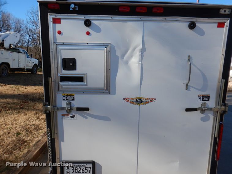 image for item DY9645 2014 H&H enclosed cargo trailer