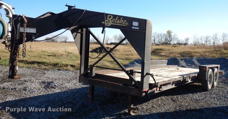image for item FW9944 2012 Belshe TB14 tilt deck equipment trailer