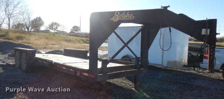 image for item FW9944 2012 Belshe TB14 tilt deck equipment trailer