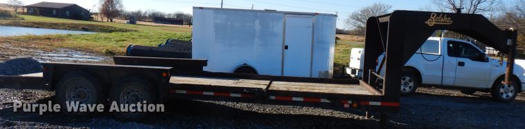 image for item FW9944 2012 Belshe TB14 tilt deck equipment trailer