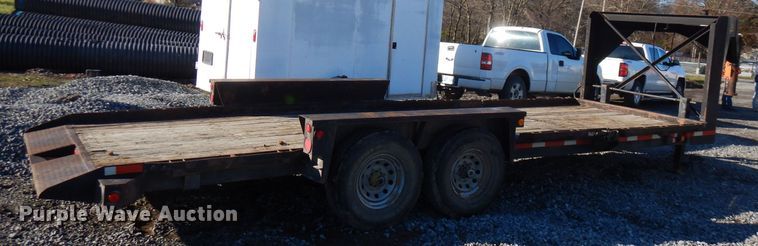 image for item FW9944 2012 Belshe TB14 tilt deck equipment trailer