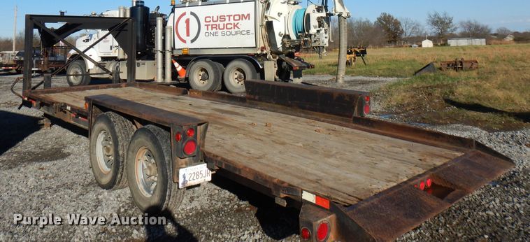 image for item FW9944 2012 Belshe TB14 tilt deck equipment trailer