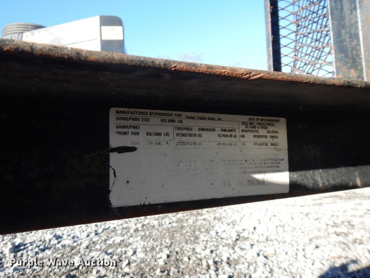 image for item FW9947 2003 Performance utility trailer