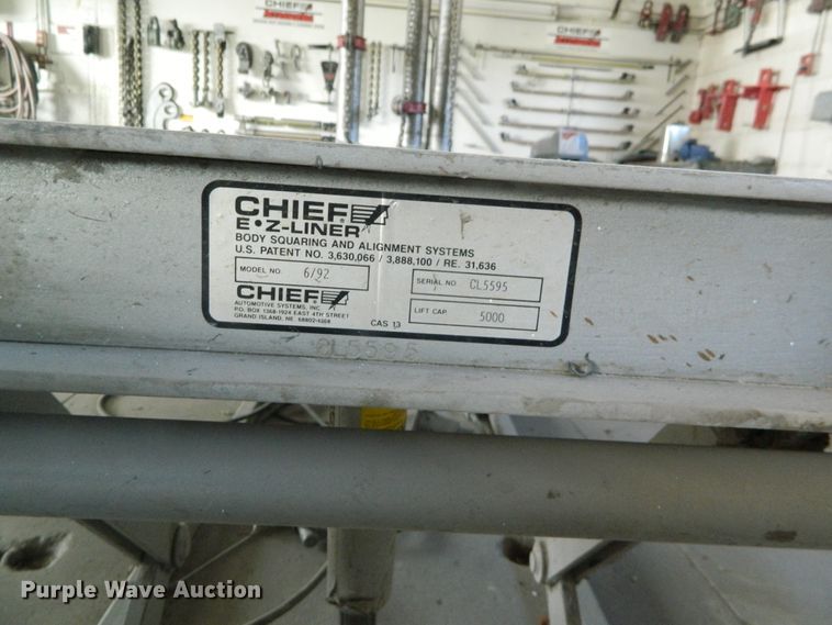 image for item GE9918 1992 Chief 6/92 body alignment system