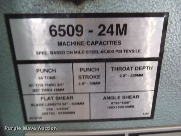 image for item HF9799 Scotchman 6509-24M iron worker