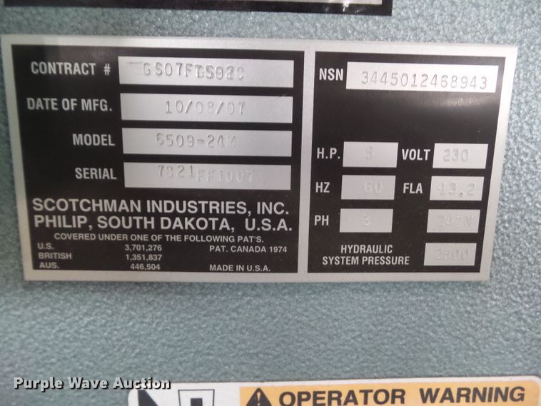 image for item HF9799 Scotchman 6509-24M iron worker
