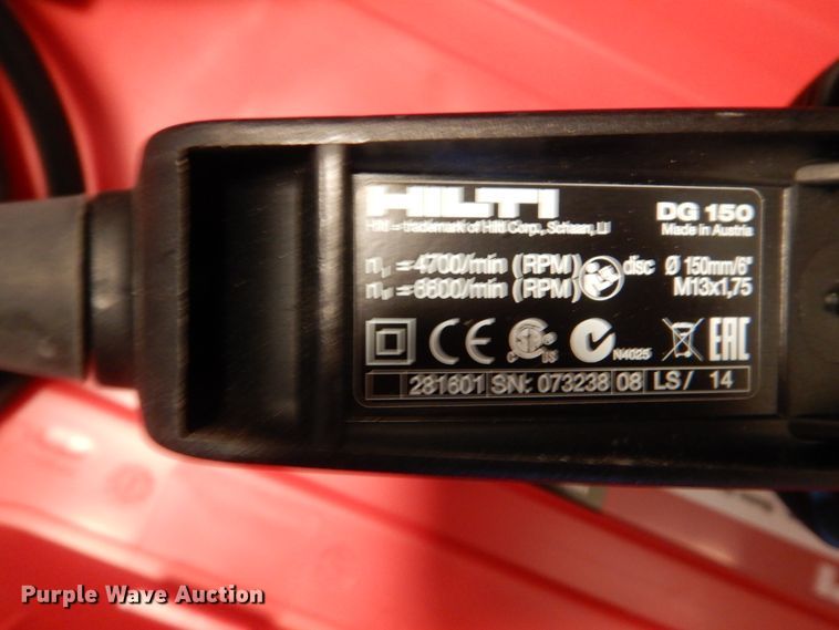 image for item HW9761 Hilti DG150  concrete grinder