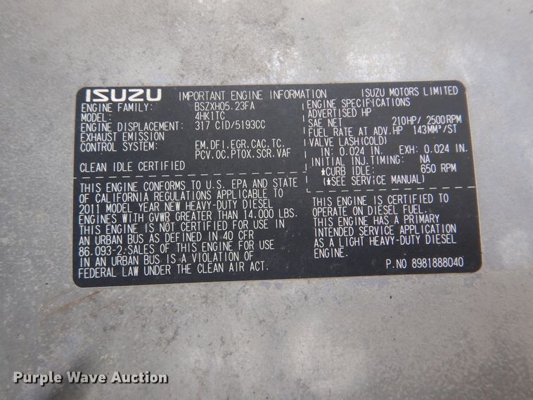 image for item HX9089 2012 Isuzu NPR  sprayer truck