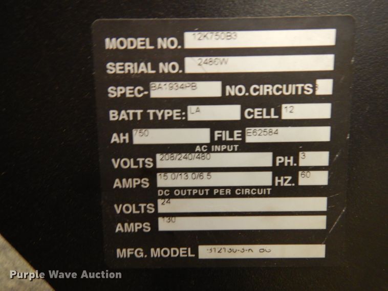 image for item IG9093 (4) Kodiak forklift chargers