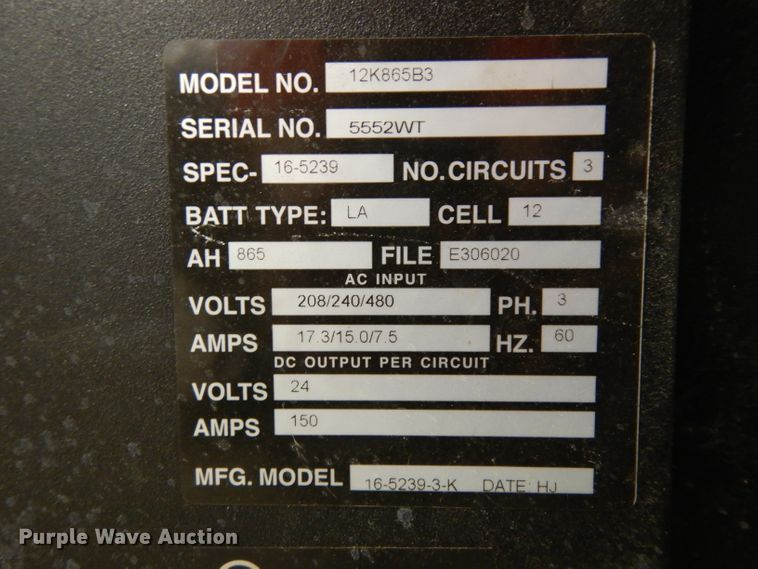 image for item IG9094 (5) Kodiak forklift chargers