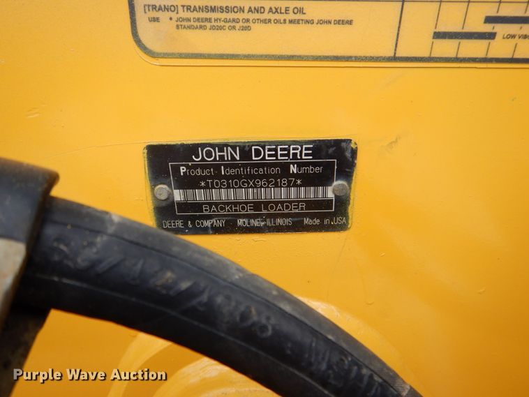 image for item DH5432 2007 John Deere 310G  backhoe