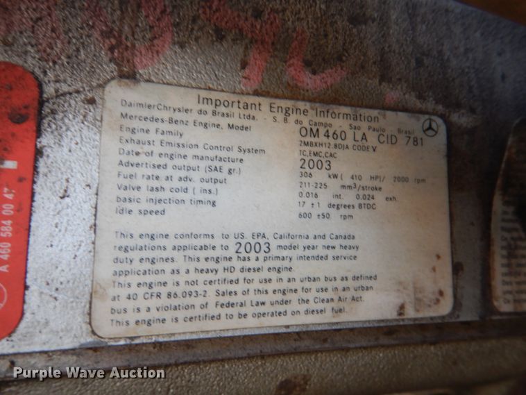 image for item DJ0277 2004 Freightliner Columbia  dump truck