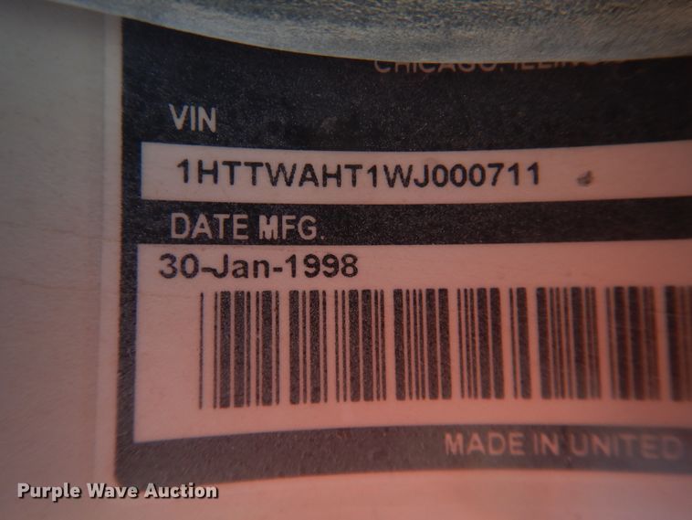 image for item DJ4855 1998 International 5000SFA  ready mix truck