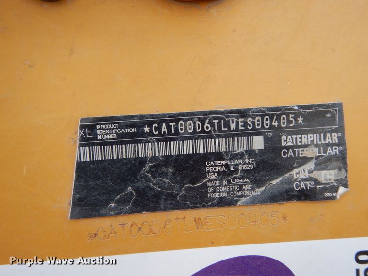 image for item DJ8159 2016 Caterpillar D6T XL  dozer