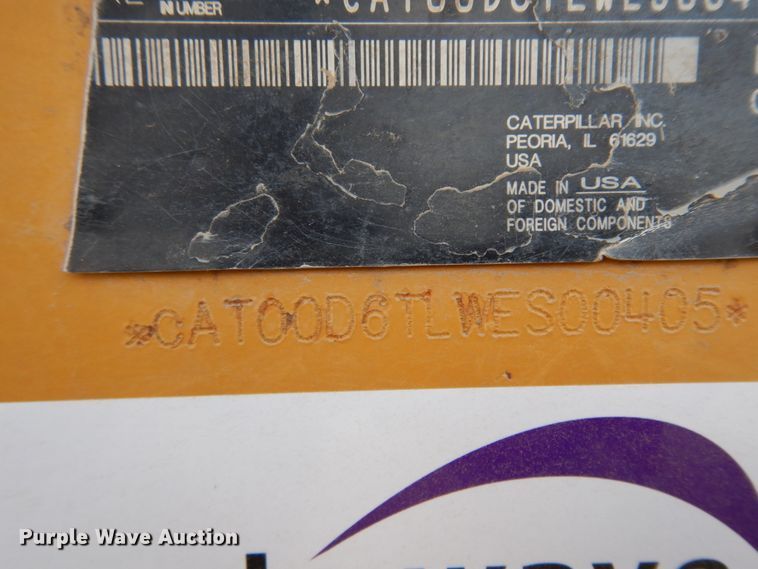 image for item DJ8159 2016 Caterpillar D6T XL  dozer