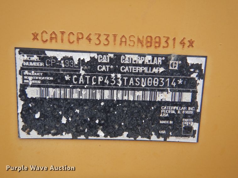 image for item DJ8584 2005 Caterpillar CP-433E  single drum roller