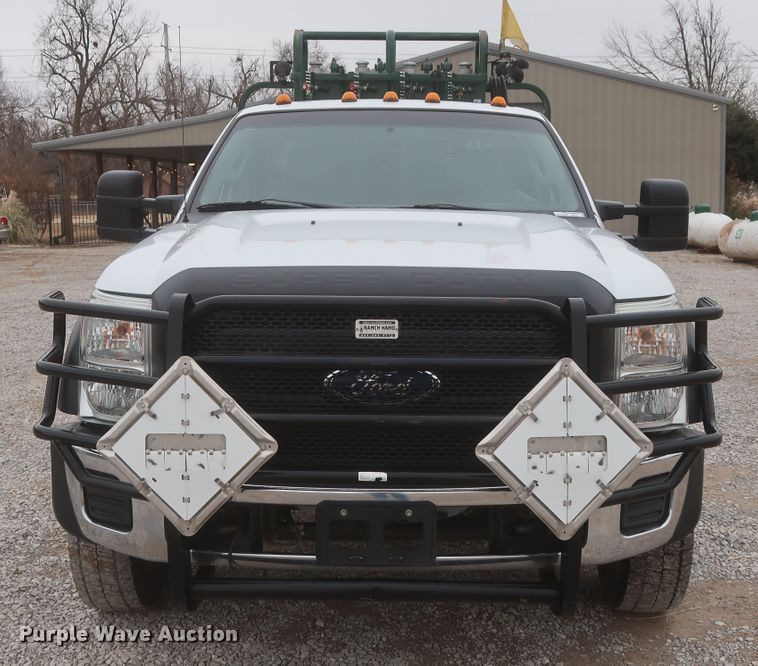 image for item HK9637 2011 Ford F550  SuperCab flatbed treater truck