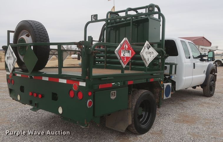 image for item HK9637 2011 Ford F550  SuperCab flatbed treater truck
