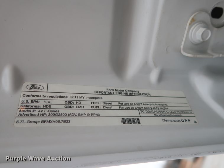 image for item HK9637 2011 Ford F550  SuperCab flatbed treater truck