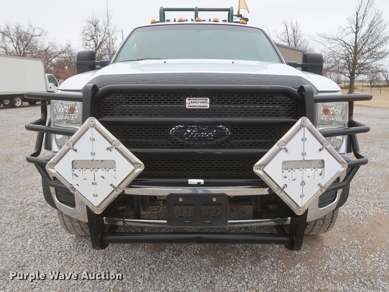 image for item HK9637 2011 Ford F550  SuperCab flatbed treater truck