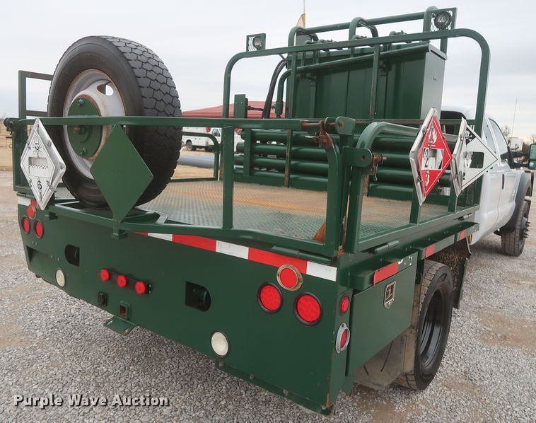 image for item HK9637 2011 Ford F550  SuperCab flatbed treater truck