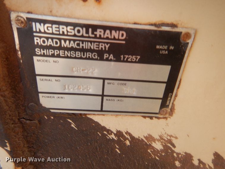 image for item HW9247 2000 Ingersoll Rand CR-22  combination roller