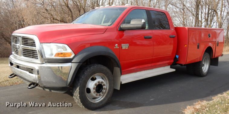 image for item HX9520 2012 Dodge Ram 5500HD  Crew Cab utility truck