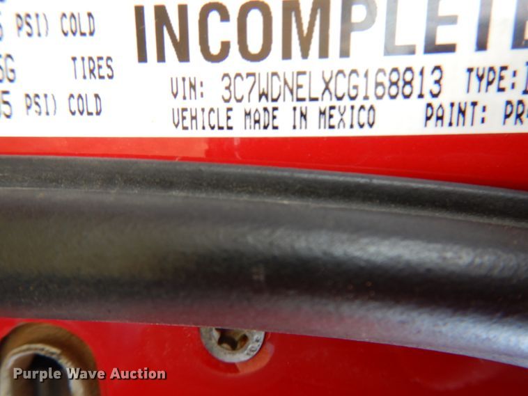 image for item HX9520 2012 Dodge Ram 5500HD  Crew Cab utility truck