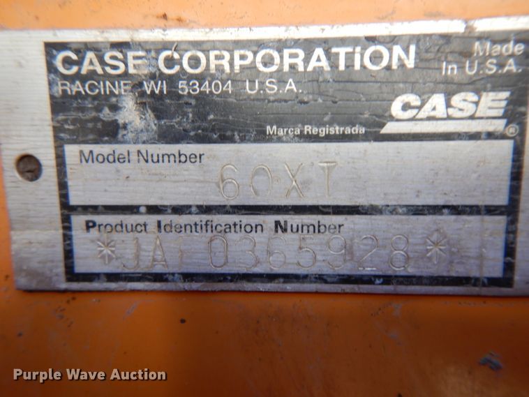 image for item IF9997 2002 Case 60XT  skid steer loader