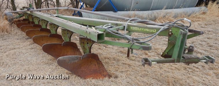 image for item DL2617 John Deere A1450 seven bottom plow