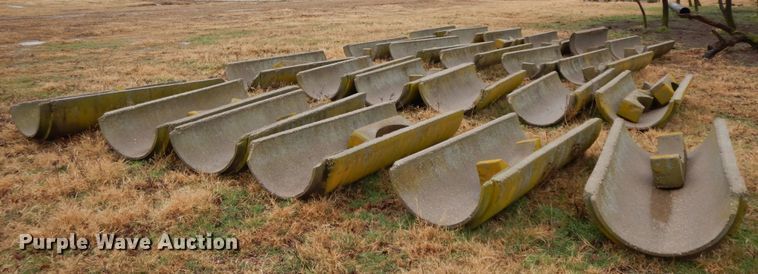 image for item GK9714 Approximately 33 concrete feed troughs