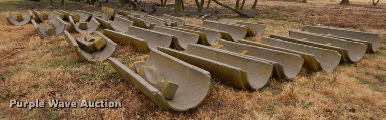 image for item GK9714 Approximately 33 concrete feed troughs